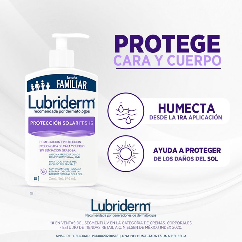 Lubriderm UV SPF 15 Loción 946 Ml Johnson