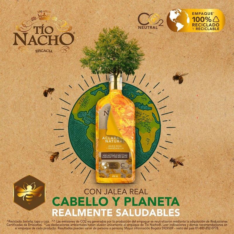 Champu Tio Nacho Manzanilla Frasco 415 Ml