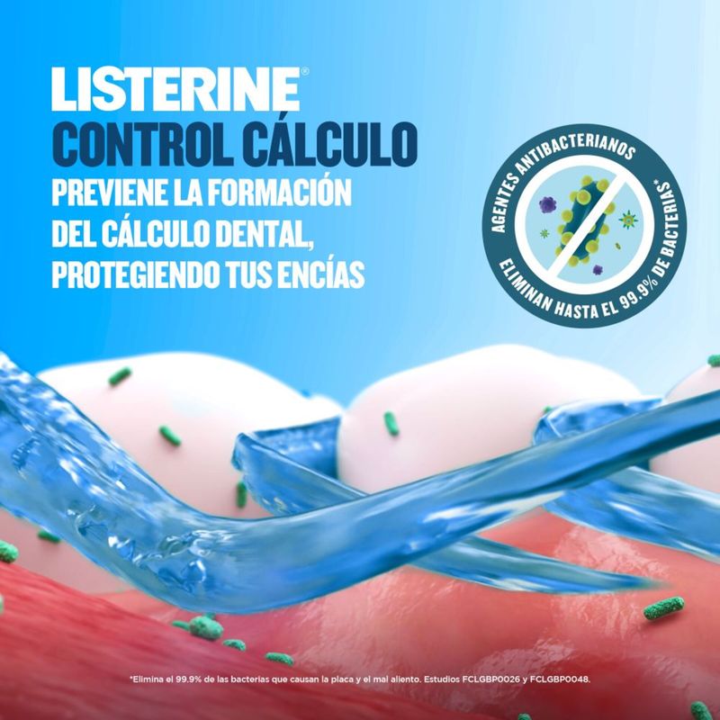Enjuague Bucal Listerine Control Cálculo 500 Ml