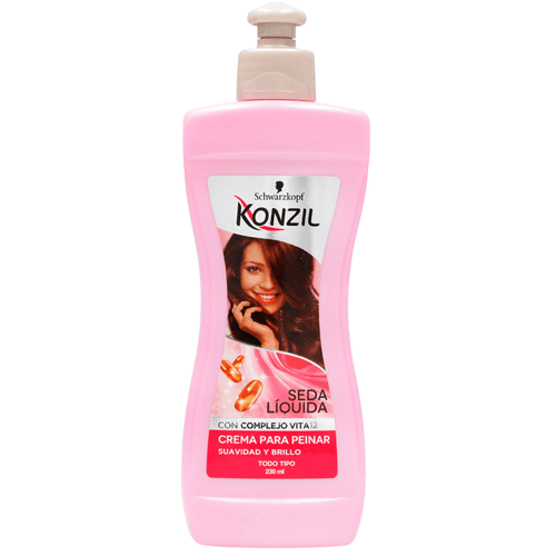 Crema Para Peinar Konzil Seda Líquida Vita12 Frasco X 230 Ml Henkel