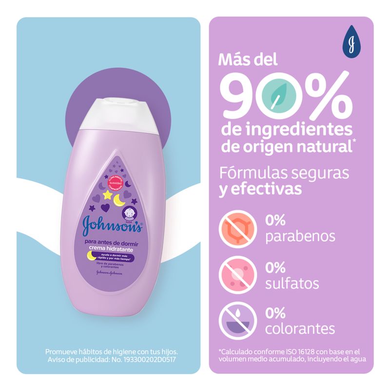 Crema Líquida Johnsons Antes Dormir 400 ml