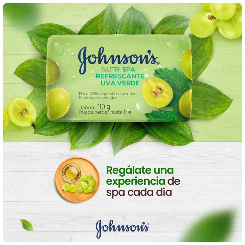 Jabón Johnson Uva Trip 3 Barras X 110 Gr