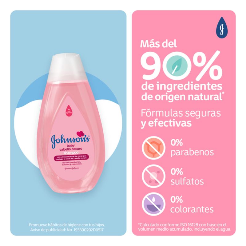 Shampoo Johnson Cabello Oscuro Frasco X 400 Ml