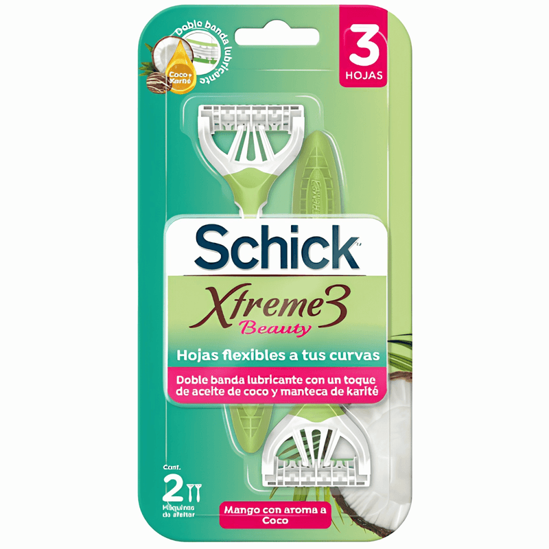 Máquina Schick Xtreme 3 Beauty Mujer 2 Unidades