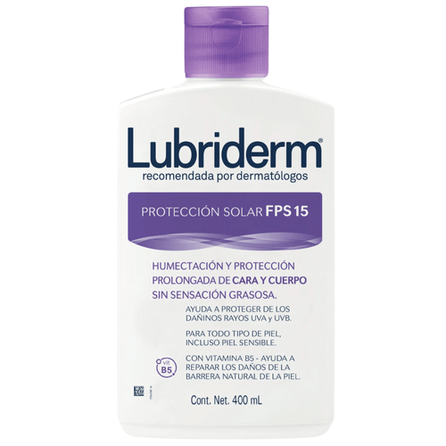 Loción Lubriderm Uv Spf 15 Frasco X 400 Ml Johnson