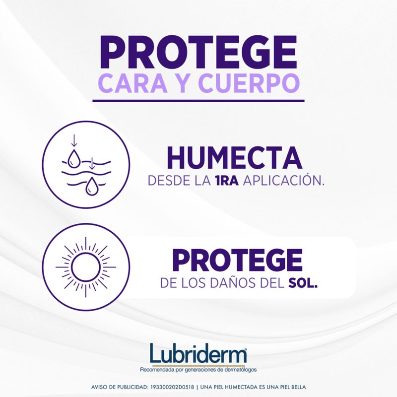 Lubriderm UV SPF 15 Loción 400 Ml Johnson