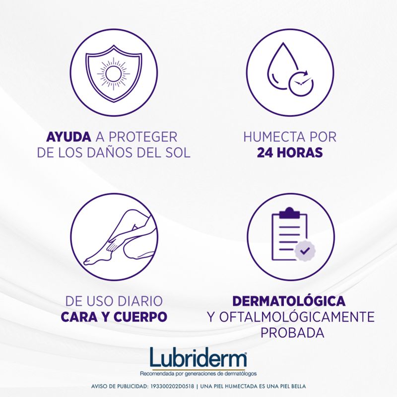 Lubriderm UV SPF 15 Loción 400 Ml Johnson