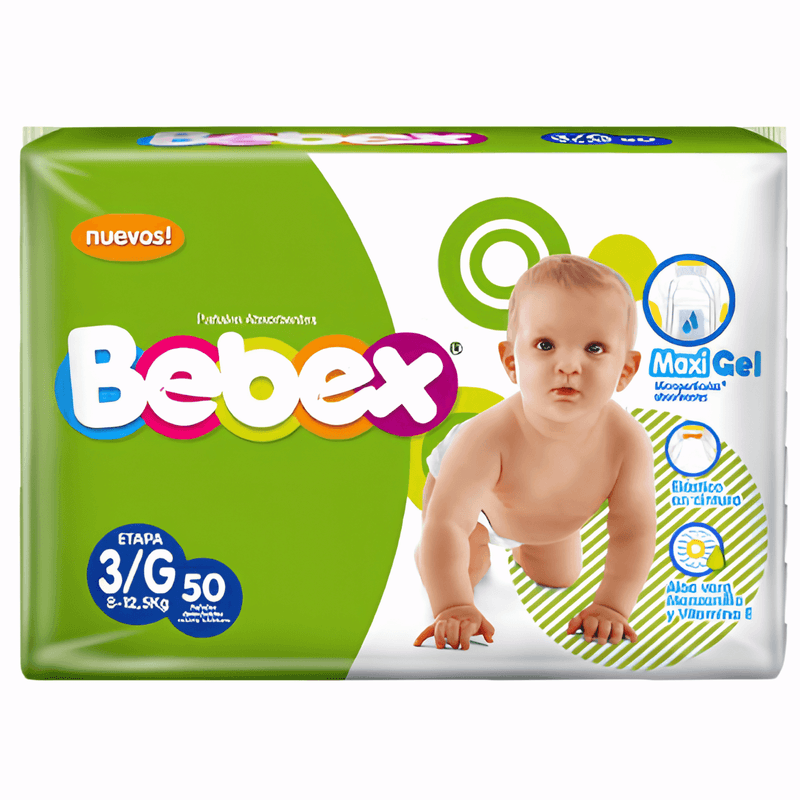 Pañal Bebex Etapa 3/G Paca X 50 Unidades Softys