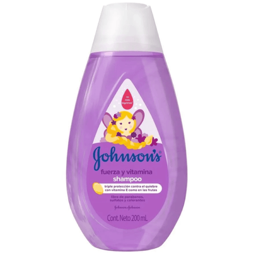 Shampoo Johnson Baby Fuerza Vitamina Frasco X 200 Ml