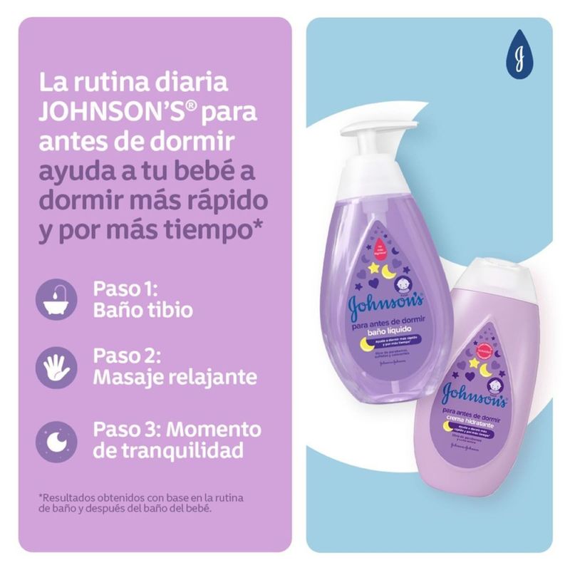 Johnson baño líquido antes de dormir 400 ml