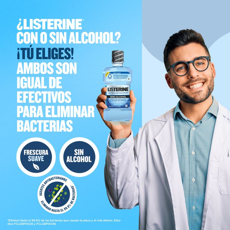 Listerine Control Cálculo Zero 500 Ml