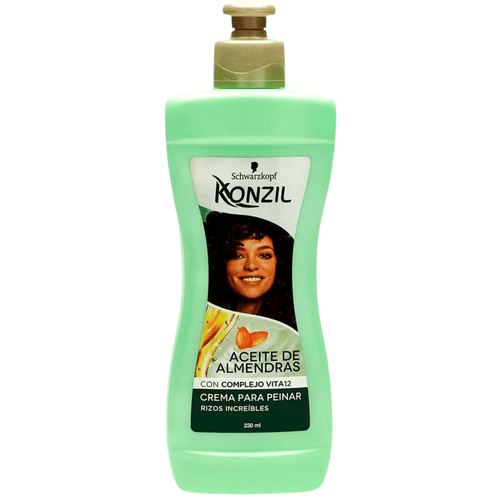 Crema Para Peinar Konzil Aceite De Almendras Vita 12 Frasco X 230 Ml Henkel
