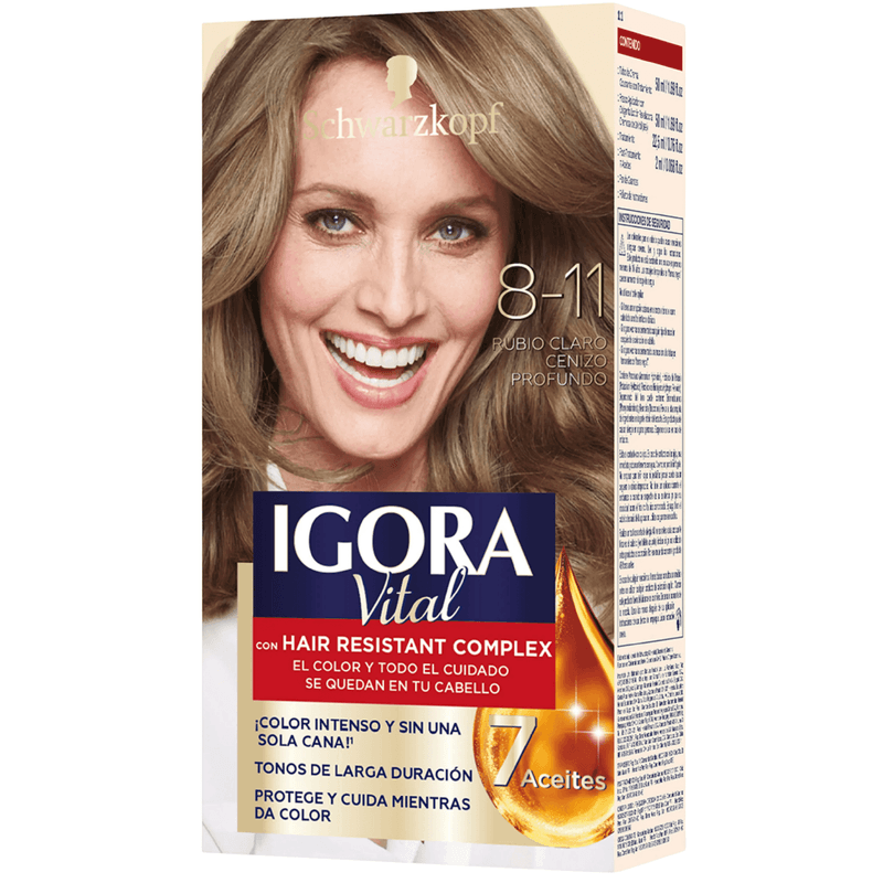 Igora Vital Rubio Claro Cenizo 8-11 50 Ml