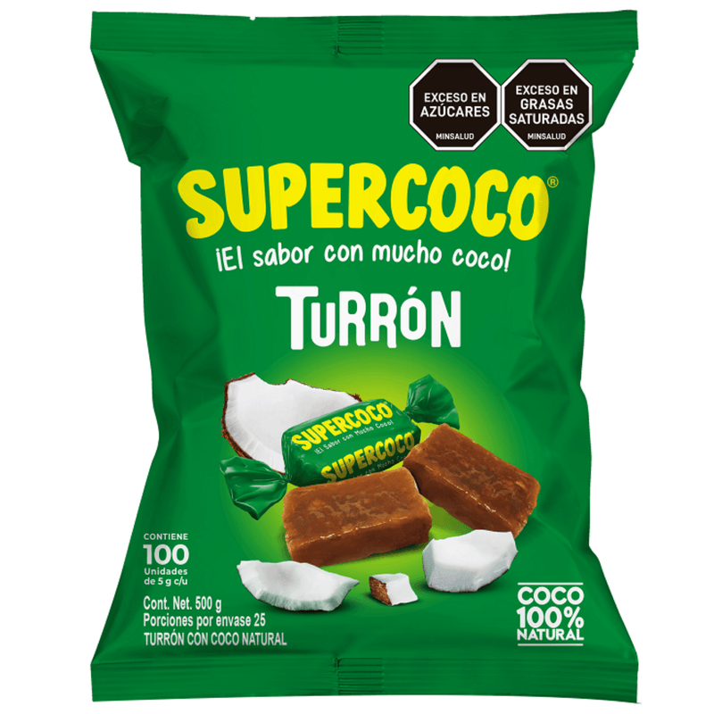 Supercoco Turrón Bolsa X 100 Unidades