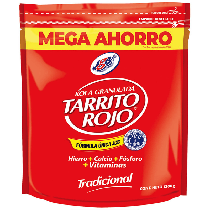 Tarrito Rojo Jgb Tradicional Bebida 1200 Gr