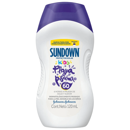 Bloqueador Sundown Fps 60 Kids Frasco X 120 Ml Johnson