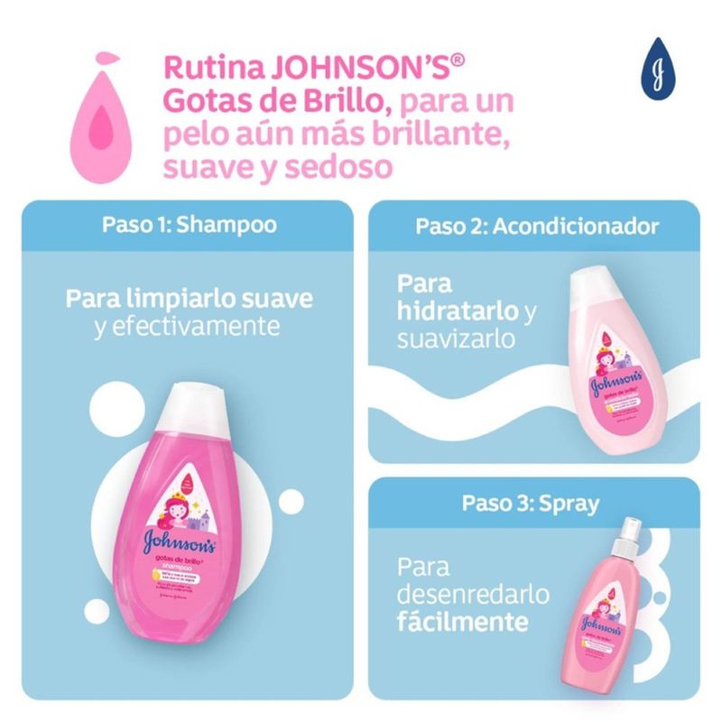 Acondicionador Johnson gotas de brillo