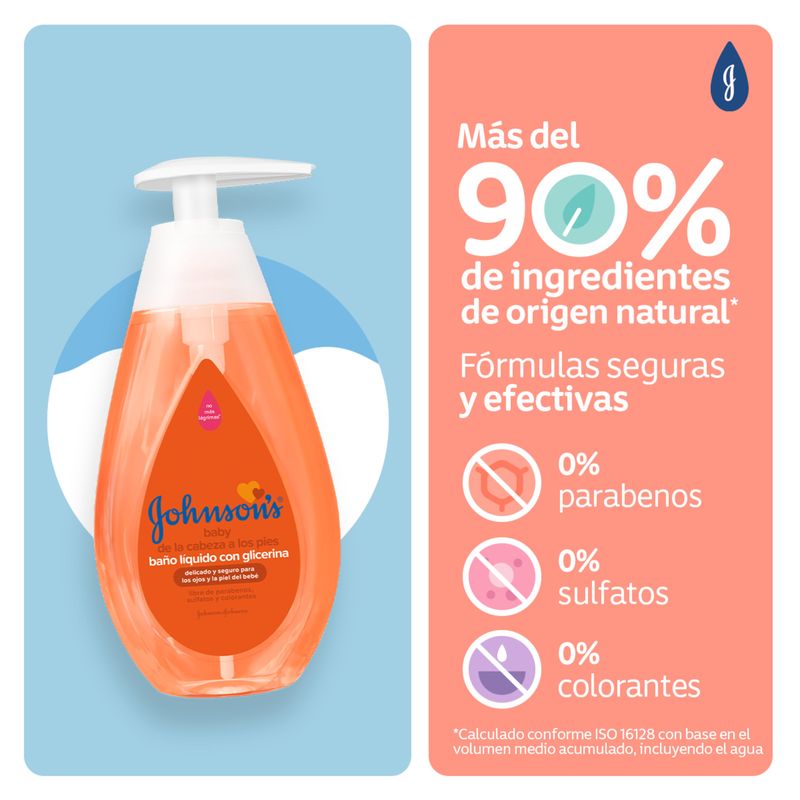 Johnson baño líquido pies a cabeza 400 ml
