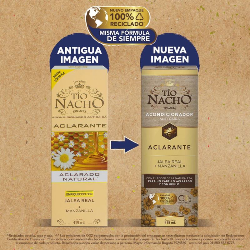 Acond Tio Nacho Aclarante Manzana Frasco 415 Ml