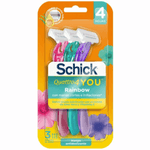 Máquina Schick Quatro You Rainbow 3 Unidades