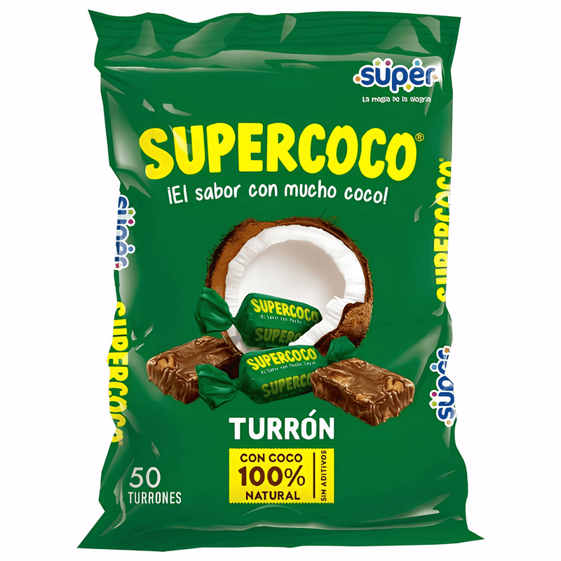 Supercoco Turrón Bolsa X 50 Unidades