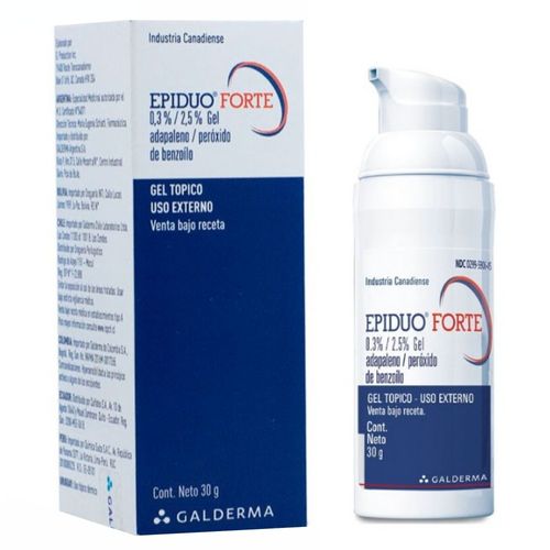 Epiduo 0.3/ 2.5% Gel Forte Tubo X 30 Gr Galderma