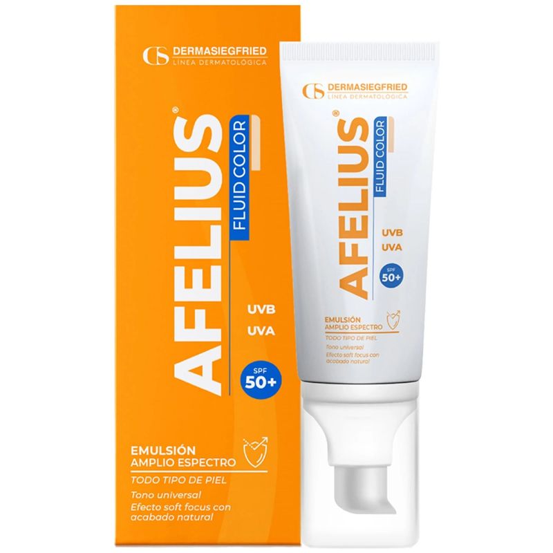 Afelius Fluid Color SPF 50+ Emulsión 50 Gr