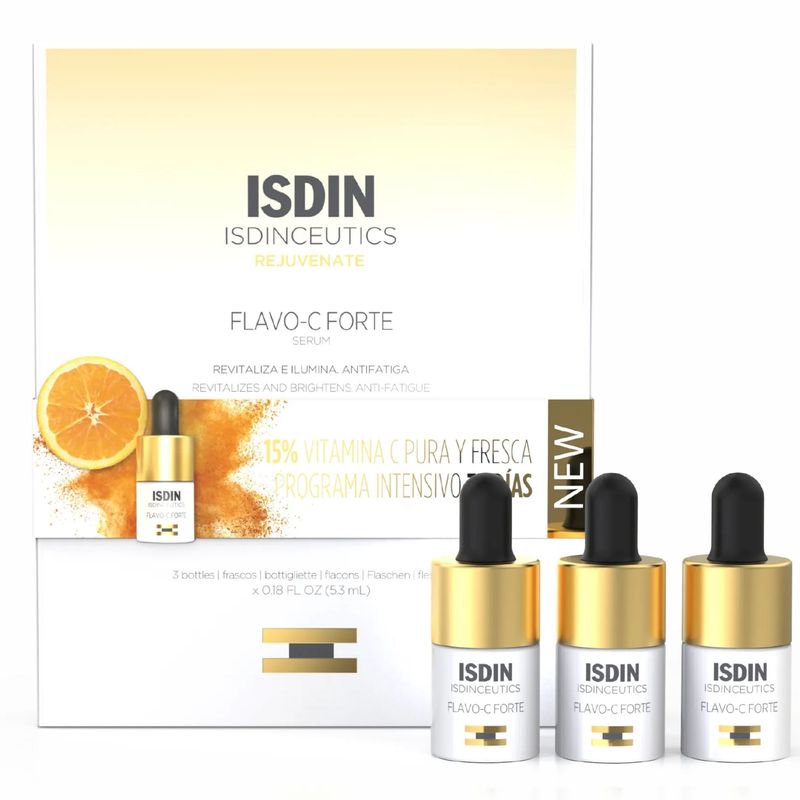 Serum Facial Isdin Flavo-C Forte 3 Ampollas