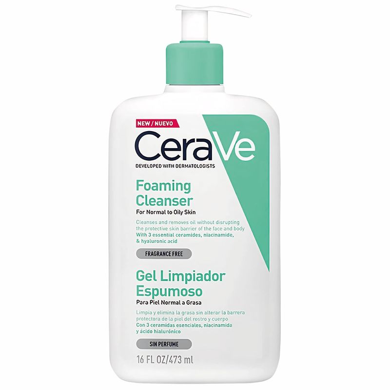 Gel Limpiador Espumoso Cerave Rostro 473ml