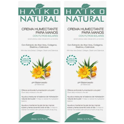 Crema de Manos Humectante Haiko + SPF 80g - Pack 1+1