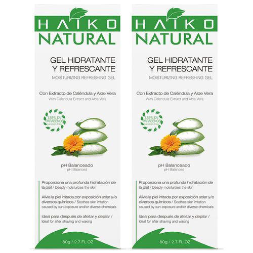 Gel Hidratante y Refrescante Haiko 80g - Pack 1+1
