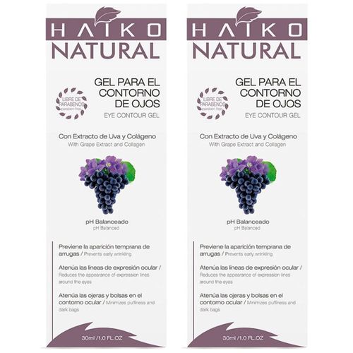 Crema Contorno de Ojos Haiko Uva y Colágeno 15g - Pack 1+1