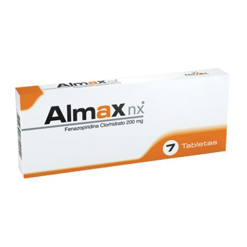 Almax Nx Fenozapiridina 200 Mg Caja X 7 Tabletas Nevox