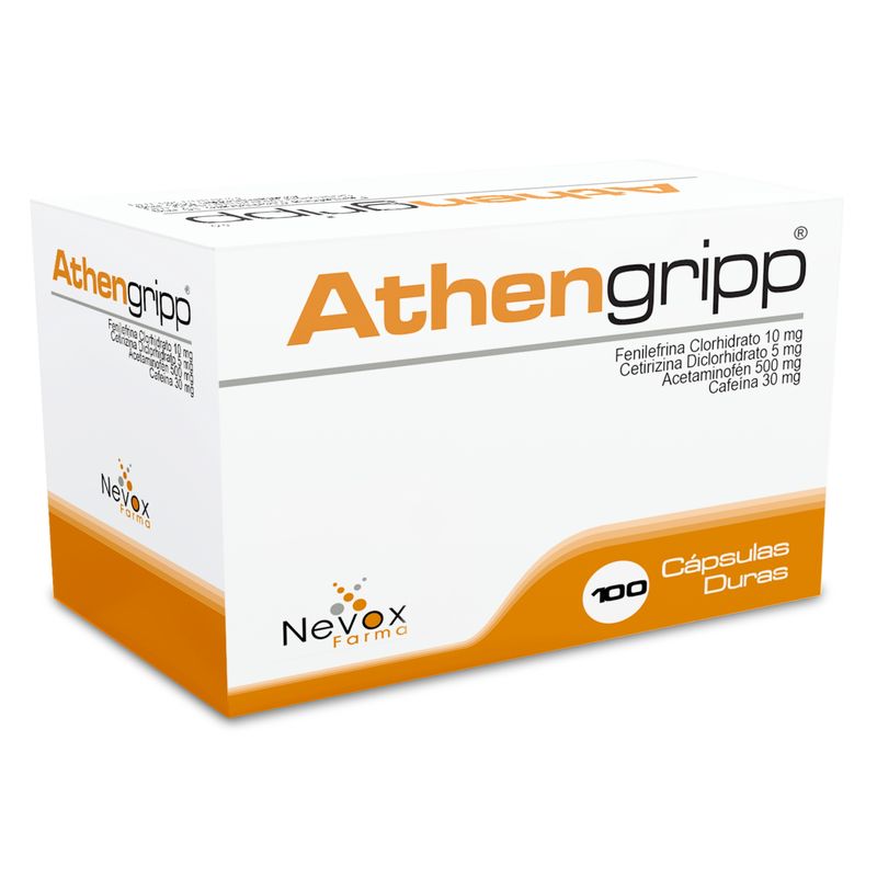 Athengripp caja x100 cápsulas marca Nevox