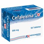 Cefalexina 500 Mg Caja X 50 Tabletas Ag