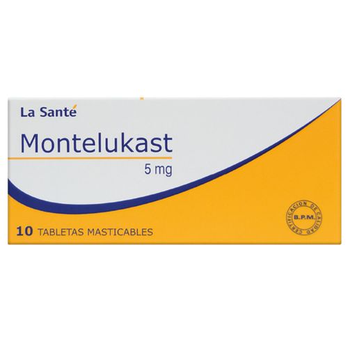 Montelukast 5 Mg Caja X 10 Tabletas Mast Last