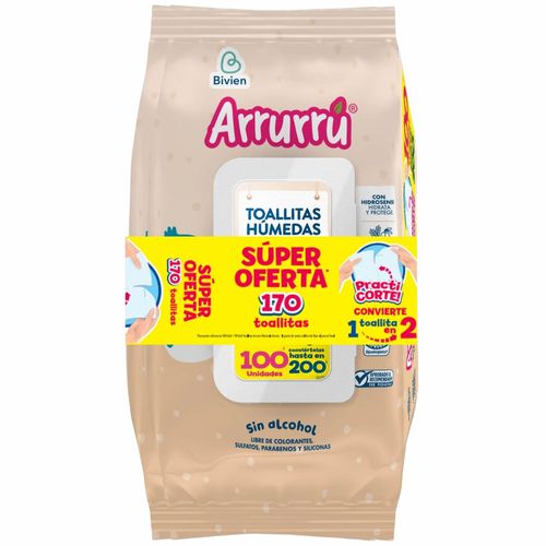 Toallitas Húmedas Arrurrú Avena X 170 Unidades Super Oferta Belleza Express