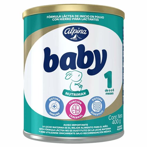 Alpina Baby Nutrimax Etapa 1 Tarro X 400 Gr Polvo