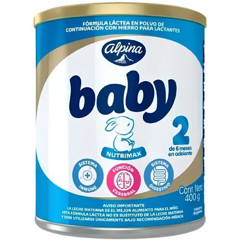 Alpina Baby Nutrimax Etapa 2 Tarro X 400 Gr Polvo