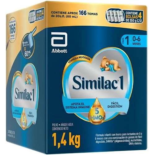 Similac 1 5Hmos Tarro X 1400 Gr Polvo Abbott