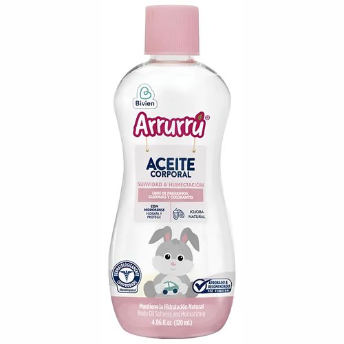 Aceite Arrurrú Suavidad Y Humectación Frasco X 120 Ml Belleza Express