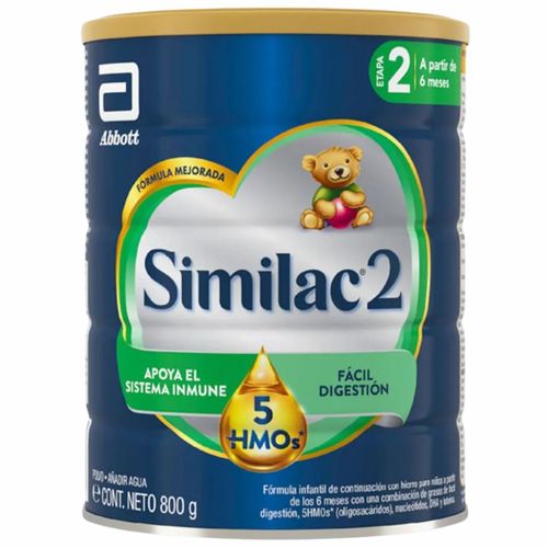 Similac 2 5Hmos 800 Gr Polvo Abbott