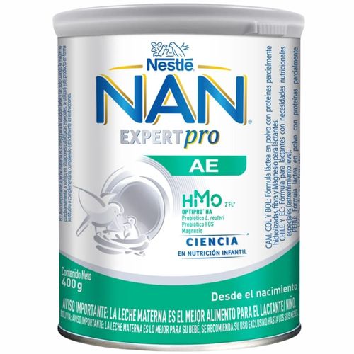 Fórmula Infantil Nan Ae Hmo Lata X 400 Gr Nestle