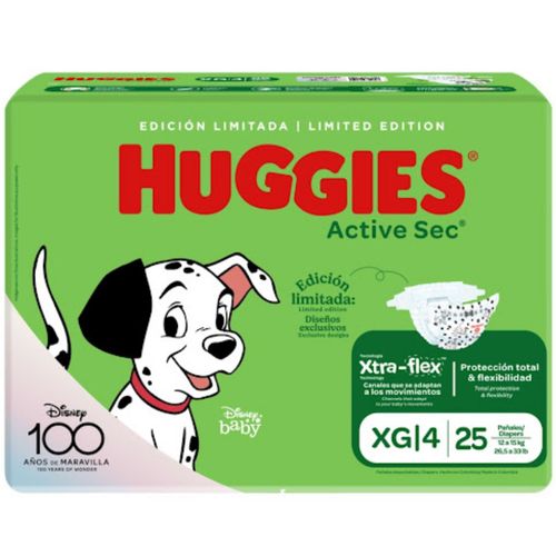 Pañal Huggies Act Sec Etapa 4 Paquete X 25 Unds