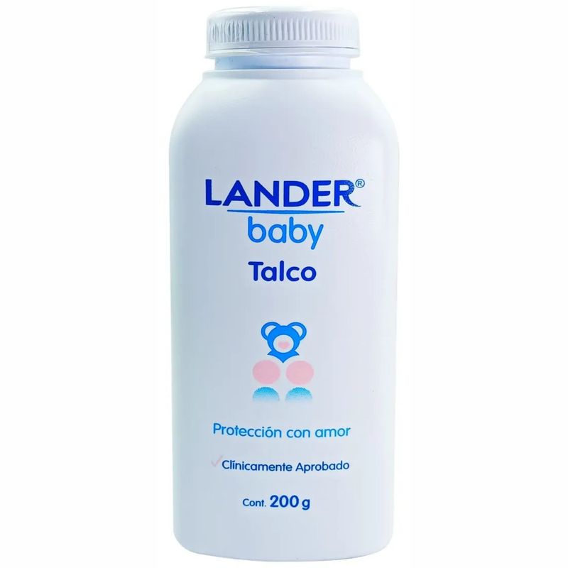 Talco Lander bebé frasco x200 gr suave