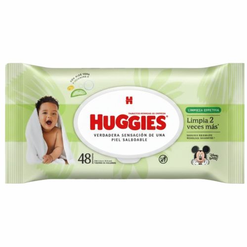 Toallas Húmedas Huggies Active Fresh Paquete X 48 Unidades