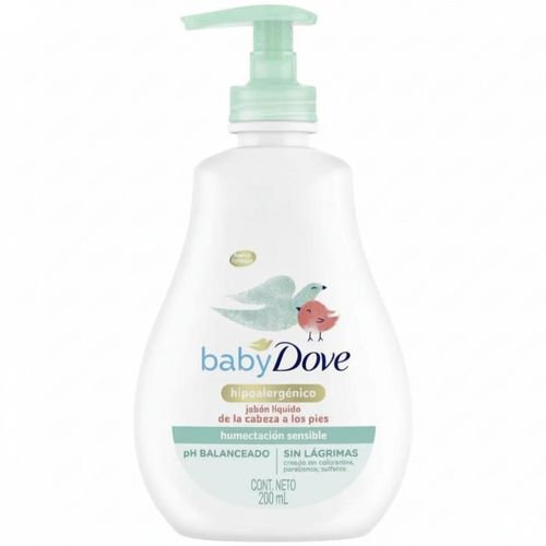 Dove Líquido Baby Humectación Sensible Frasco X 200 Ml Jabón Unilever