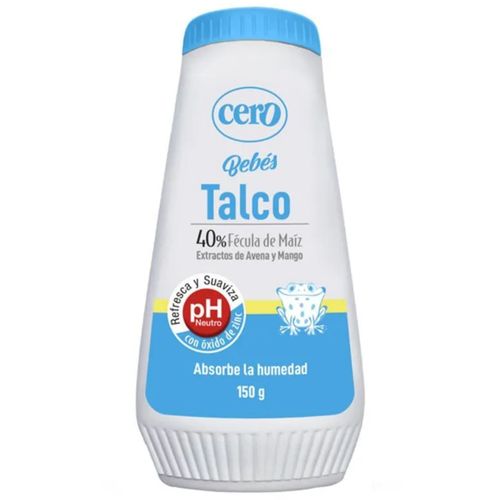 Talco Cero Bebes Frasco X 150 Gr