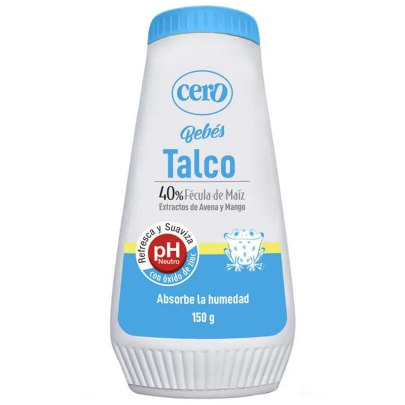 Talco Cero Bebes Protector Piel Frasco 150g