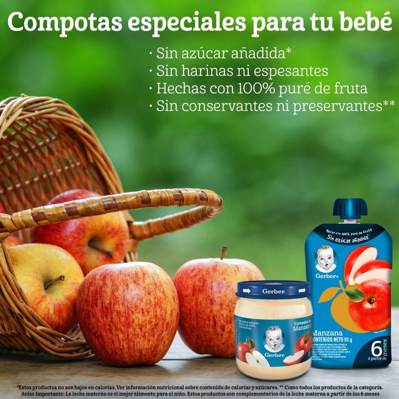 Compota Gerber Manzana Frasco X 113 Gr Nestle